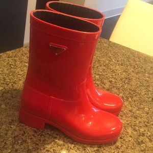 Designer rain boots